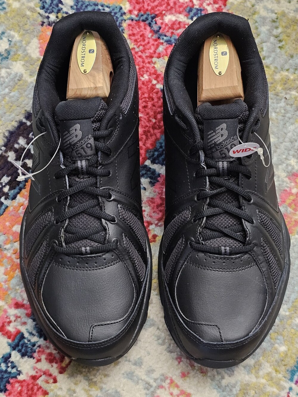 New Balance 519 Mens Shoes Size 13 4E X-Wide Black Sneakers Lace Up
